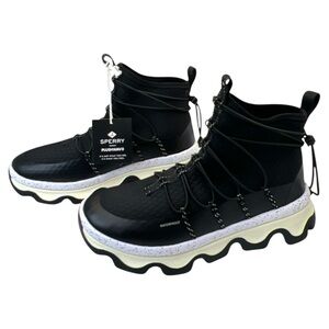 Sperry Women's Plushwave Water‎ Resistant Black Bootie, Size 8